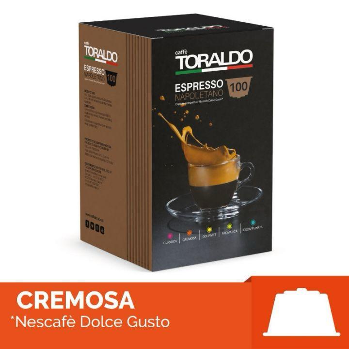 Capsule compatibili Dolcegusto linea Toraldo 100 capsule miscela cremosa