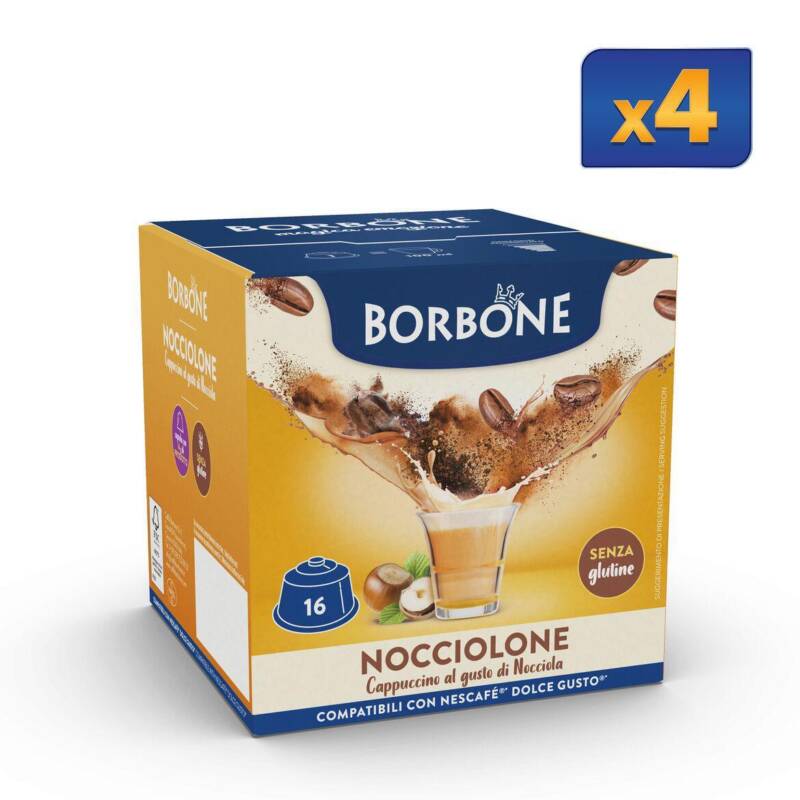 Linea Borbone 16 capsule compatibili Dolcegusto nocciolone