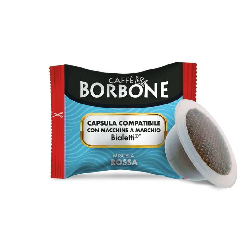Linea Borbone capsula compatibile Bialetti miscela rossa 100 capsule