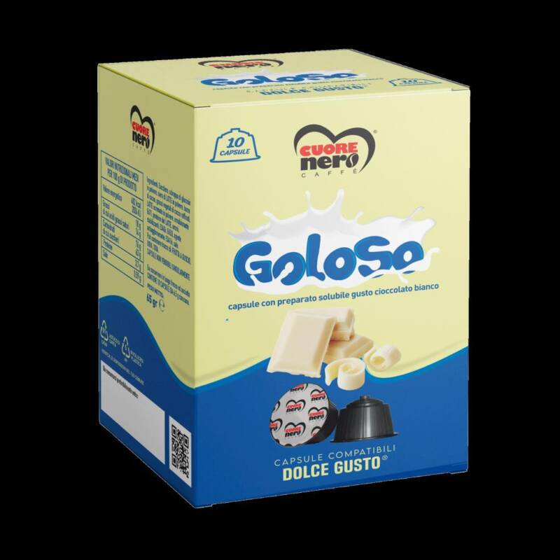 Linea Cuore Nero 10 capsule compatibili Dolce Gusto galak