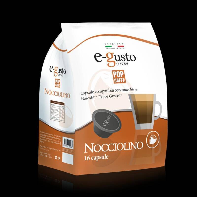 Linea Pop Caffe 16 capsule compatibili Dolcegusto nocciolino