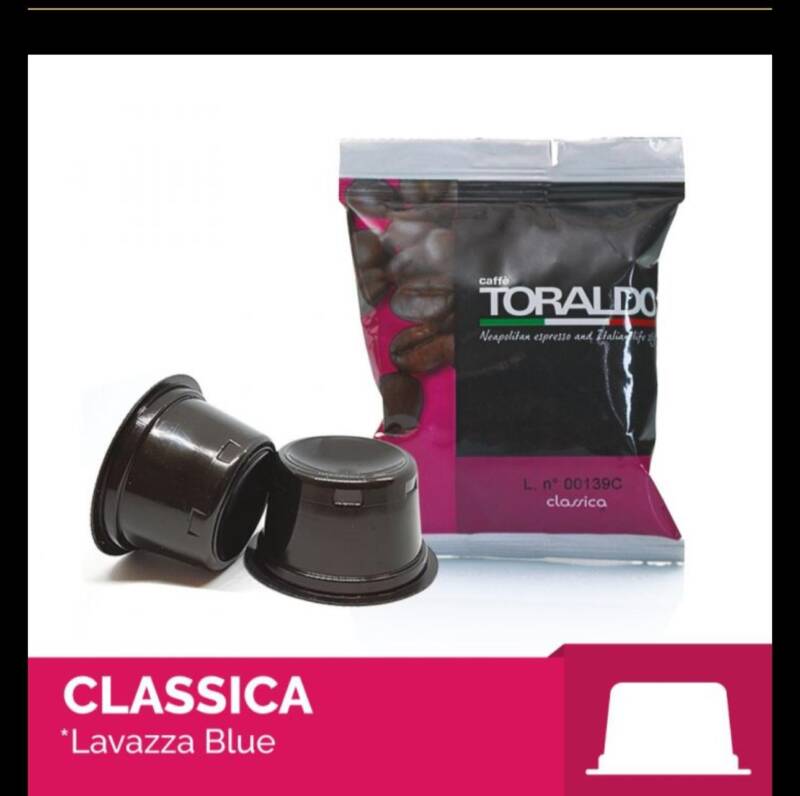 Linea Toraldo capsula Lavazza Blue miscela classica o cremosa 100 capsule