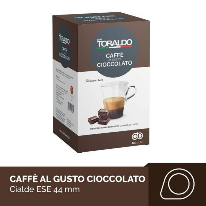 Caffè aromatizzato al gusto cioccolato 18 cialde