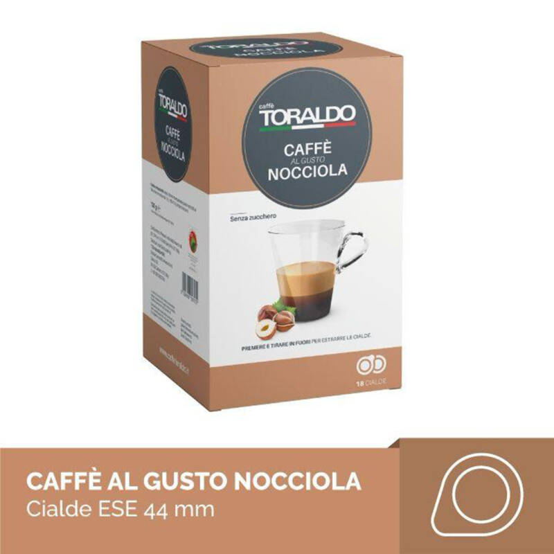 Caffè aromatizzato al gusto nocciola 18 cialde