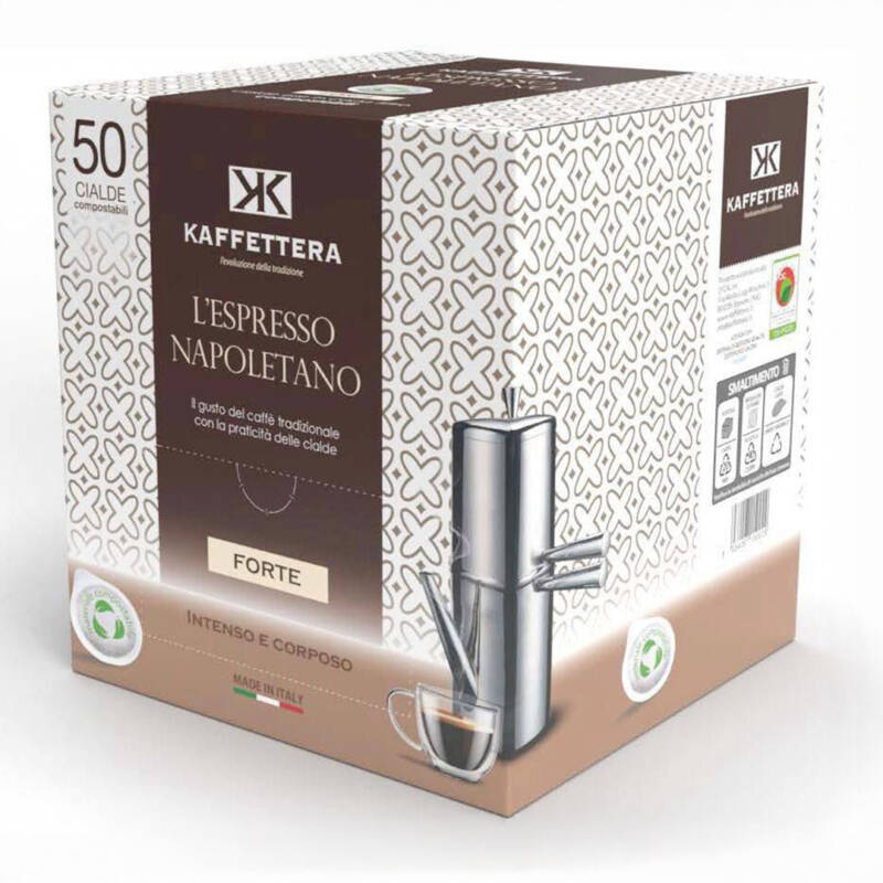 Caffettiera gusto forte 50 cialde + kit completo