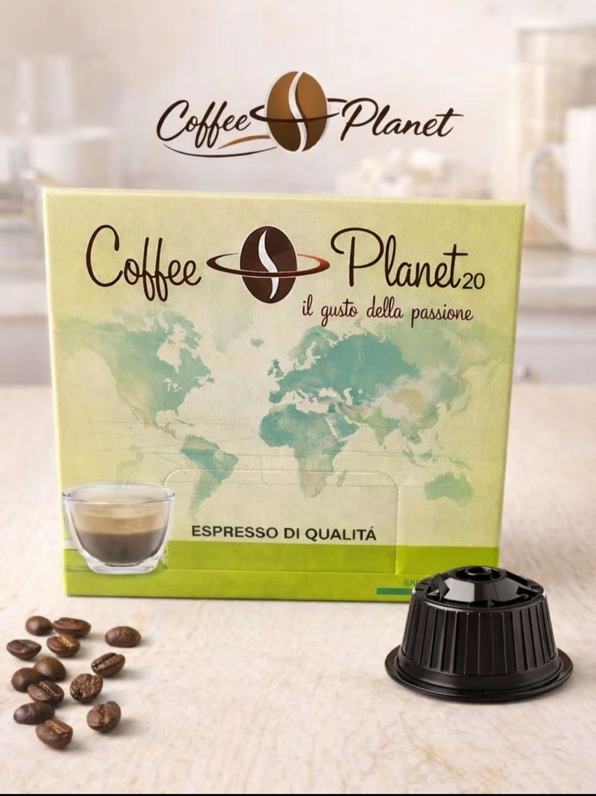 100 Capsule Caffè Coffee Planet Compatibili Dolce Gusto – Espresso di Qualità Made in Italy