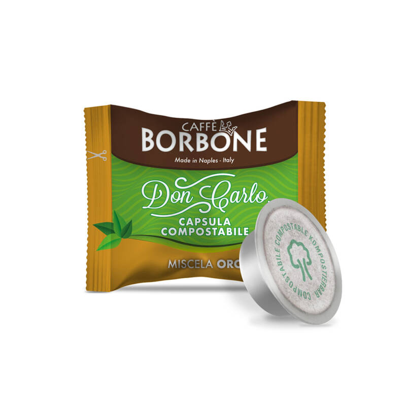 100 Capsule Borbone COMPOSTABILI e COMPATIBILI Don Carlo Miscela ORO